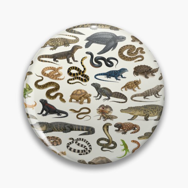 Item preview,  Reptiles of the World Retro Wildlife Identification Chart designed and sold by kakarikihill.