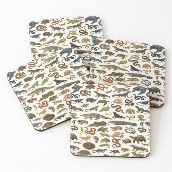 Item preview,  Reptiles of the World Retro Wildlife Identification Chart designed and sold by kakarikihill.