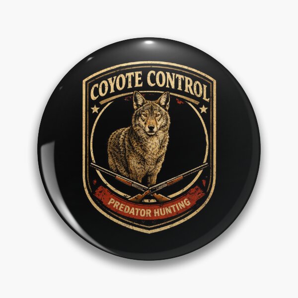 Item preview, Coyote Control Club Predator Hunting Shirt – Varmint Hunter Badge Design designed and sold by WildWonderfulWear.