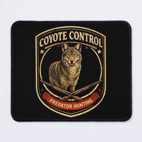 Item preview, Coyote Control Club Predator Hunting Shirt – Varmint Hunter Badge Design designed and sold by WildWonderfulWear.