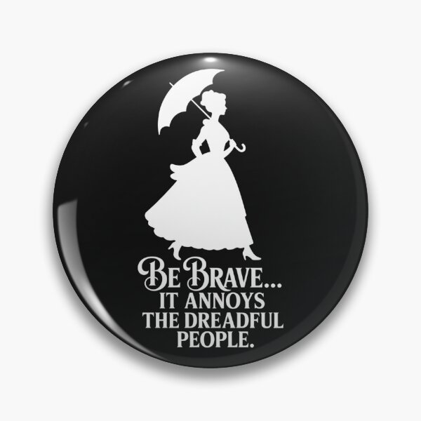 Item preview, Victorian Woman Silhouette Be Brave Quote – Parasol Gothic Art designed and sold by dreamparlor.