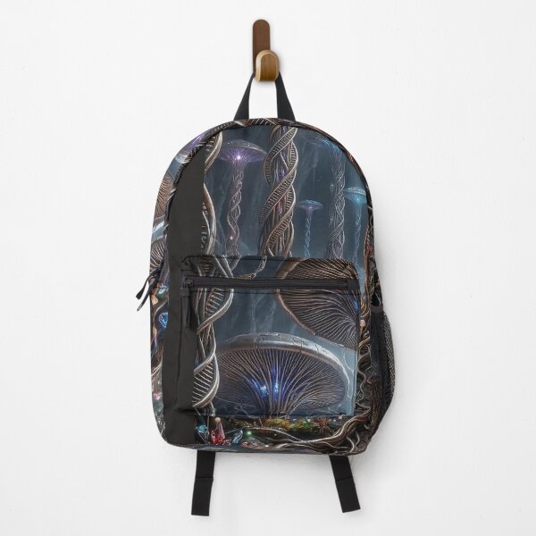 Item preview, Bioluminescent Mushroom Forest Fantasy Art designed and sold by Meteor Destroyer.