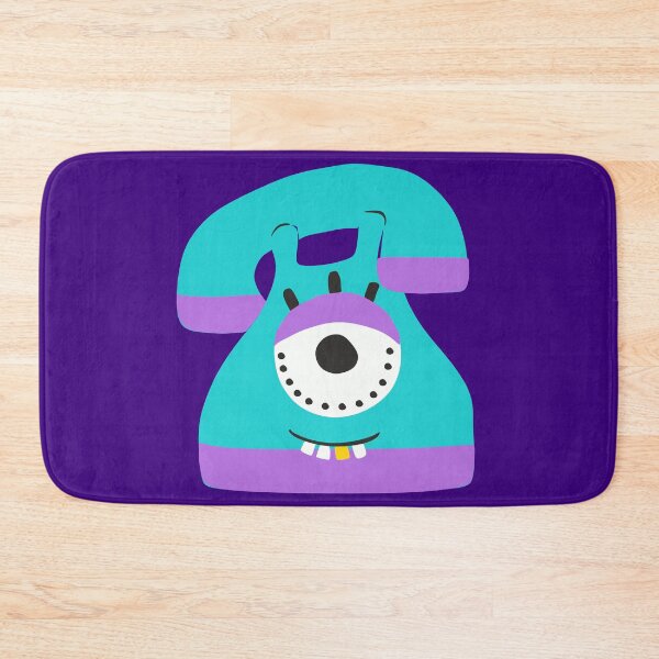 Item preview, Funny Blue Vintage Rotary Phone with One Eye designed and sold by KoDi91.