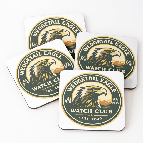 Item preview, Wedgetail Eagle Watch Club – Vintage Birdwatcher Badge designed and sold by PawPrintCustom.