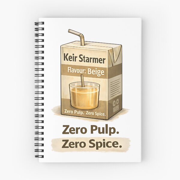 Item preview, Beige Flavour Politics Satire Juice Carton Zero Pulp Zero Spice. designed and sold by The-T-In-Retro.