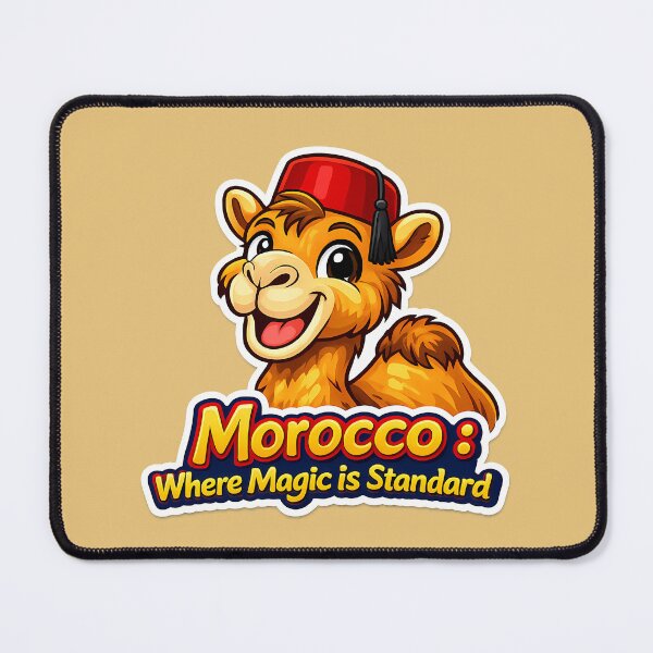 Item preview, Funny Morocco Camel Fez Hat Vintage Moroccan Travel Humor designed and sold by SweetManar.