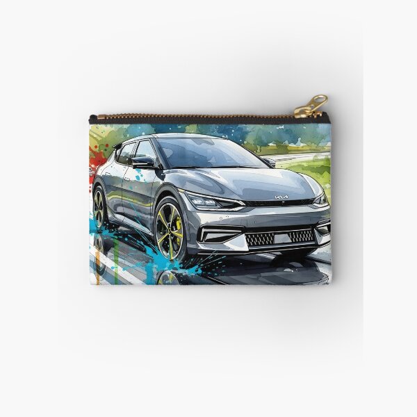 Item preview, Kia EV6 Electric Car Watercolor Art – Futuristic EV Performance Illustration designed and sold by Motorline44.