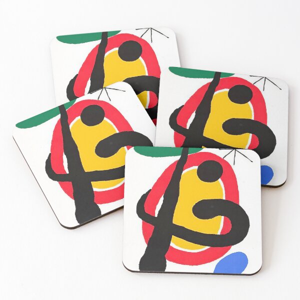Item preview, Abstract Surreal Shapes Inspired by Joan Miró – Minimalist Colorful Modern Art designed and sold by Bondira-Spono.