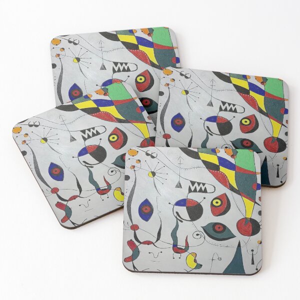Item preview, Abstract Surreal Shapes Inspired by Joan Miró – Minimalist Colorful Modern Art designed and sold by Bondira-Spono.
