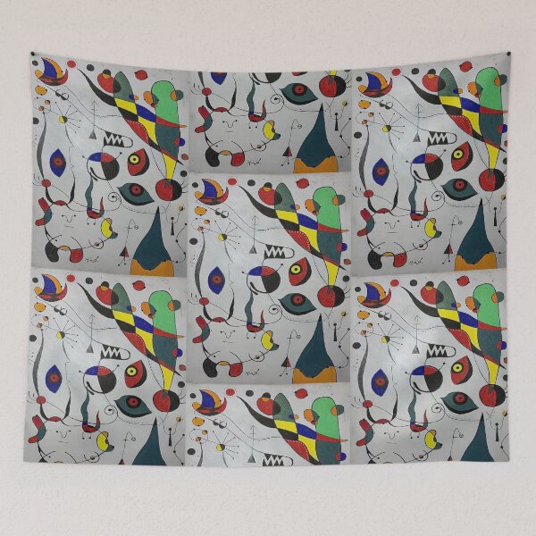 Item preview, Abstract Surreal Shapes Inspired by Joan Miró – Minimalist Colorful Modern Art designed and sold by Bondira-Spono.
