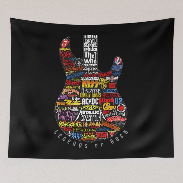 Item preview, Legends Of Rock Guitar T-Shirt designed and sold by SulemanaGordil.