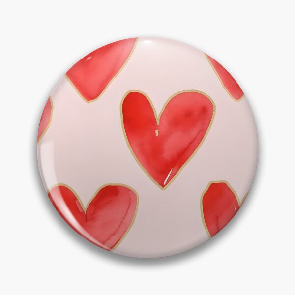 Item preview, Watercolor Red Hearts Seamless Pattern designed and sold by SarahRoseZenaun.