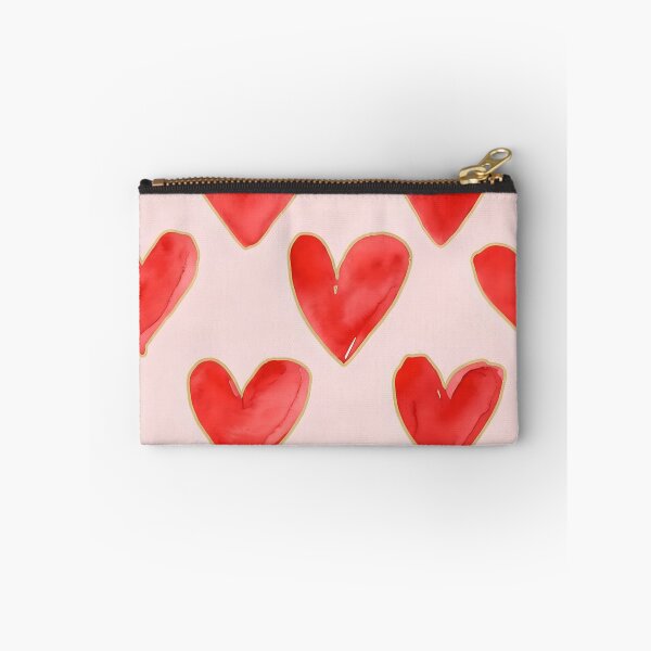 Item preview, Watercolor Red Hearts Seamless Pattern designed and sold by SarahRoseZenaun.