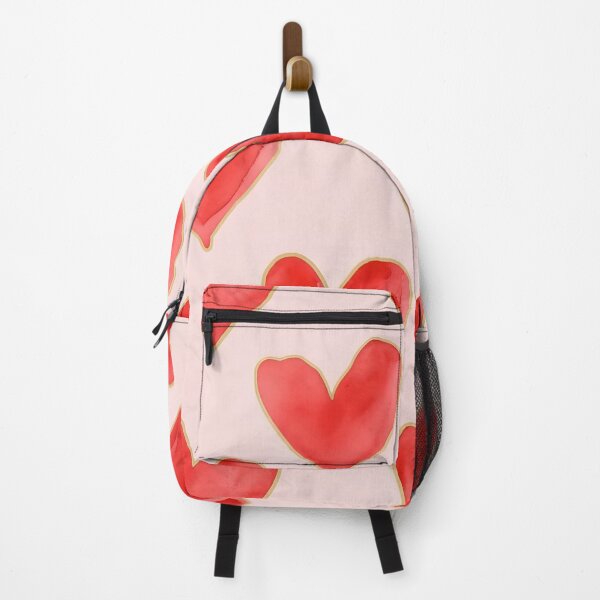 Item preview, Watercolor Red Hearts Seamless Pattern designed and sold by SarahRoseZenaun.