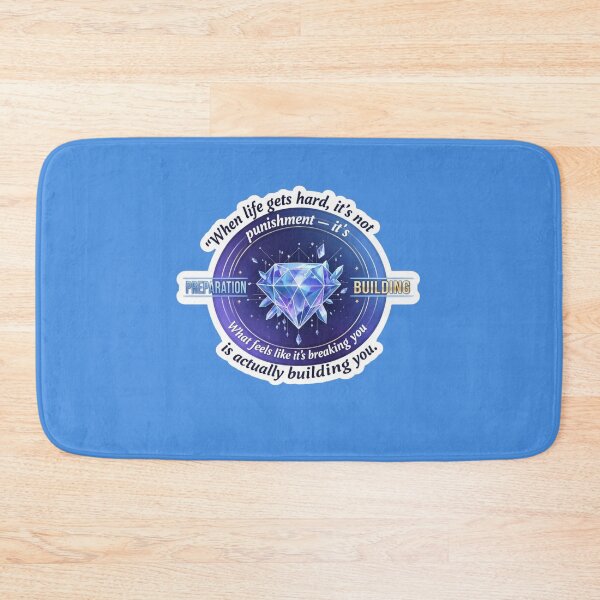 Item preview, When Life Gets Hard Diamond Building Resilience Sticker designed and sold by Scro-Ciob-Shop.