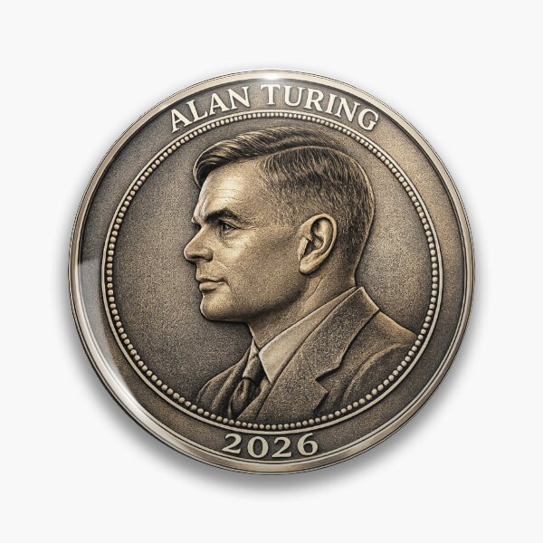Item preview, Alan Turing (coin) designed and sold by Lizandro  Serrano Pacheco.