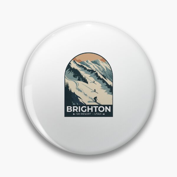 Item preview, Brighton Ski Resort – Utah Mountain Sticker designed and sold by TulipaGraphics.