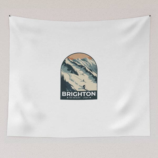 Item preview, Brighton Ski Resort – Utah Mountain Sticker designed and sold by TulipaGraphics.