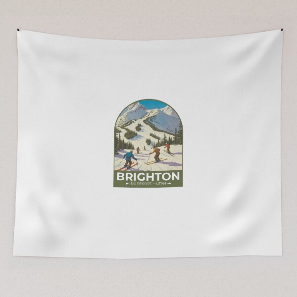 Item preview, Brighton Ski Resort – Utah Mountain Sticker designed and sold by TulipaGraphics.