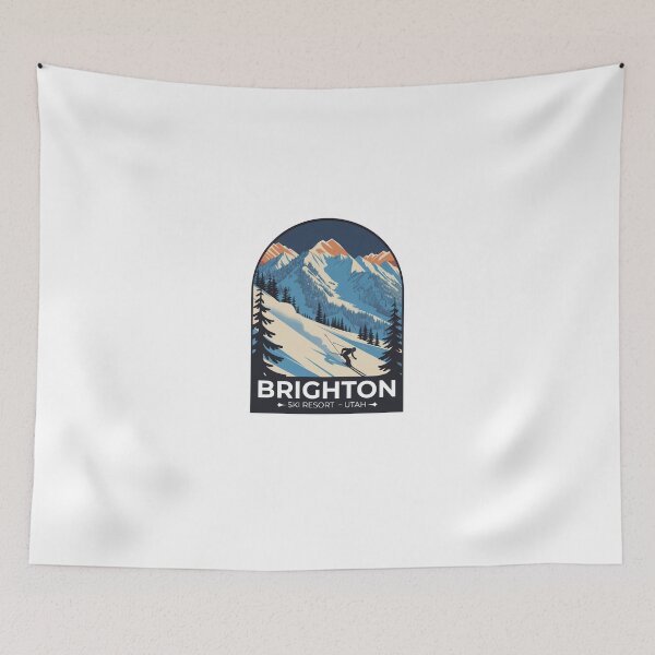 Item preview, Brighton Ski Resort – Utah Mountain Sticker designed and sold by TulipaGraphics.