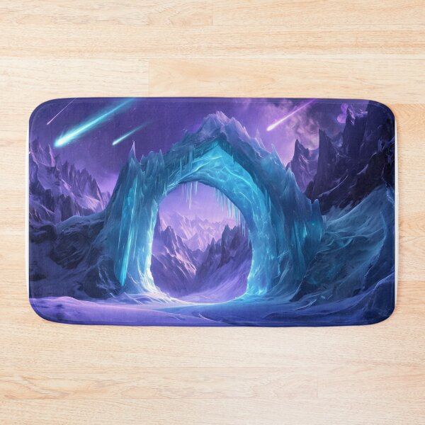 Item preview, Celestial Ice Arch — Fantasy Cosmic Landscape designed and sold by SarahRoseZenaun.