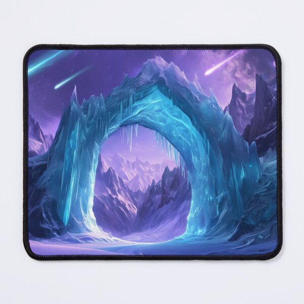 Item preview, Celestial Ice Arch — Fantasy Cosmic Landscape designed and sold by SarahRoseZenaun.
