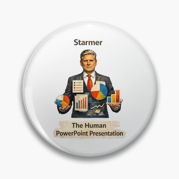 Item preview, Starmer Data Politics Satire The Human PowerPoint Presentation. designed and sold by The-T-In-Retro.