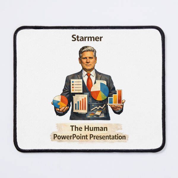 Item preview, Starmer Data Politics Satire The Human PowerPoint Presentation. designed and sold by The-T-In-Retro.