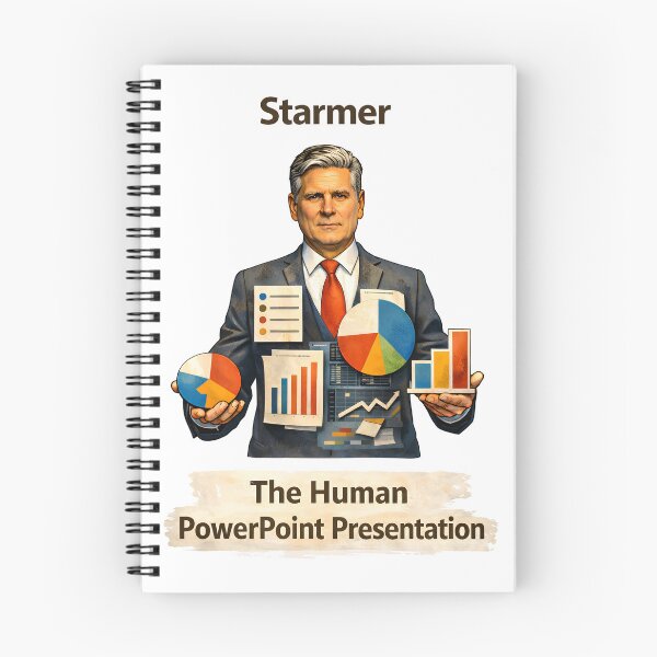 Item preview, Starmer Data Politics Satire The Human PowerPoint Presentation. designed and sold by The-T-In-Retro.