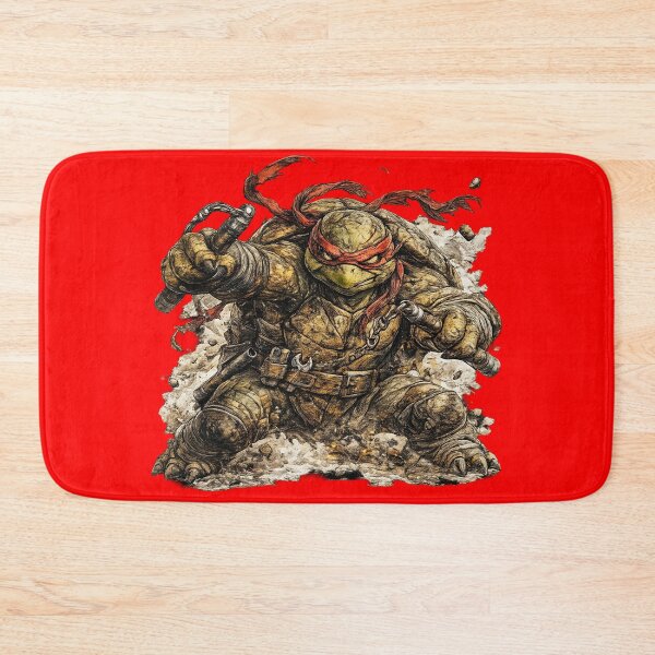 Item preview, Brutal Ninja Turtle with Nunchaku – Hand Drawn Colored Pencil Sticker Illustration designed and sold by Felixuss.