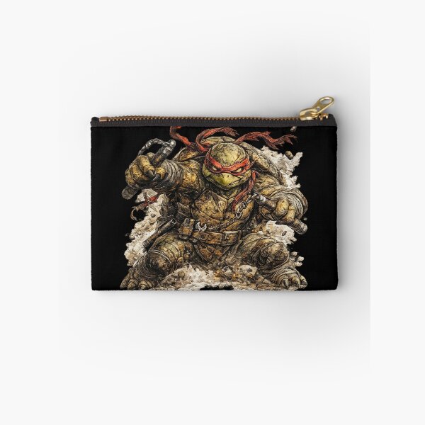 Item preview, Brutal Ninja Turtle with Nunchaku – Hand Drawn Colored Pencil Sticker Illustration designed and sold by Felixuss.