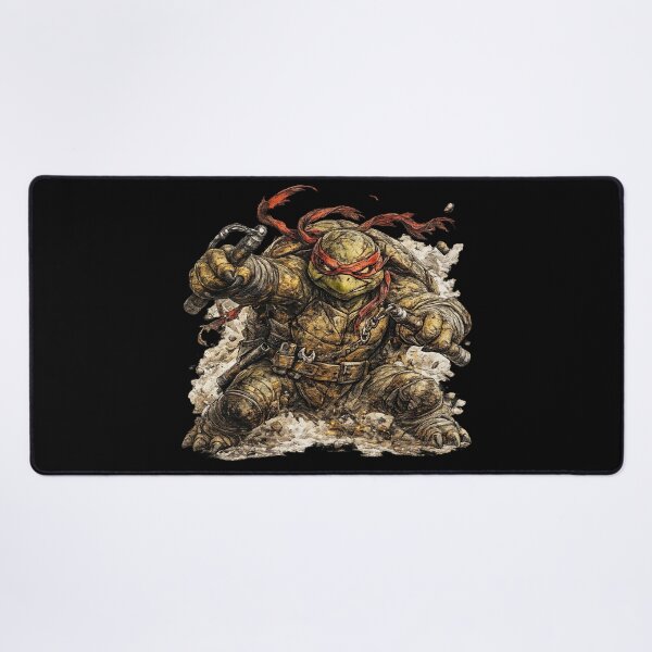 Item preview, Brutal Ninja Turtle with Nunchaku – Hand Drawn Colored Pencil Sticker Illustration designed and sold by Felixuss.