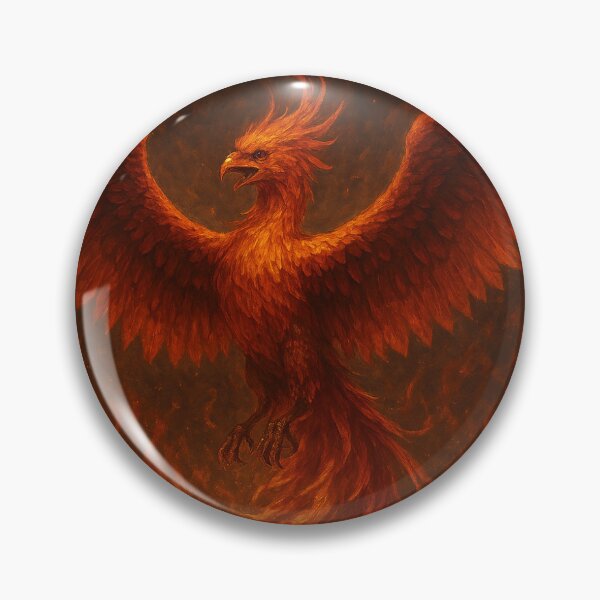 Item preview, Fiery Phoenix Rising – Mythical Flame Bird Art designed and sold by ZolaDesings.