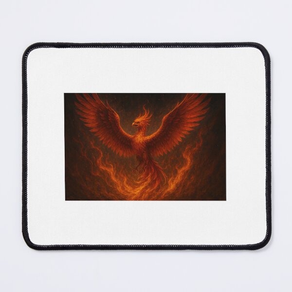 Item preview, Fiery Phoenix Rising – Mythical Flame Bird Art designed and sold by ZolaDesings.