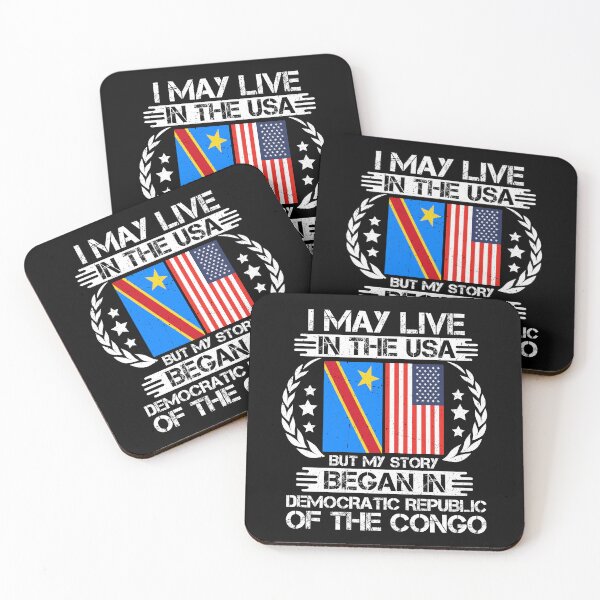 Item preview, I May Live In The USA But My Story Began In Democratic Republic of the Congo  designed and sold by CosmoKitsch.