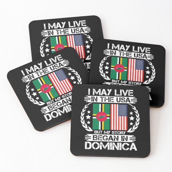 Item preview, I May Live In The USA But My Story Began In Dominica  designed and sold by CosmoKitsch.