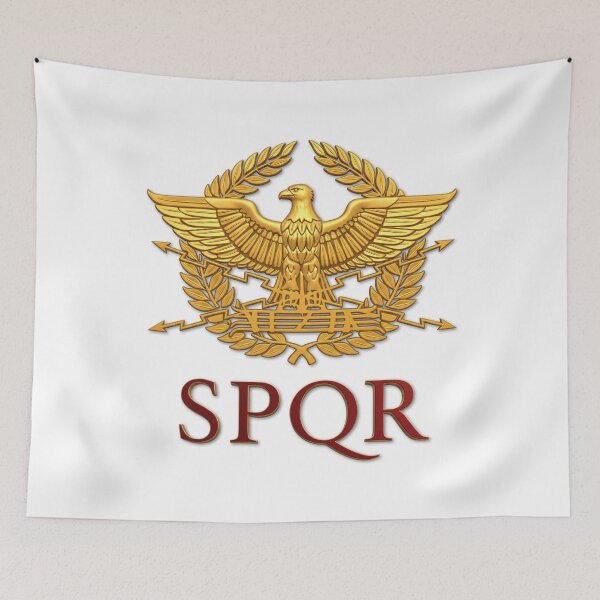 Artikelvorschau, SPQR Adler der römischen Legionen mit Blitzen entworfen und verkauft von ROMEPratique.