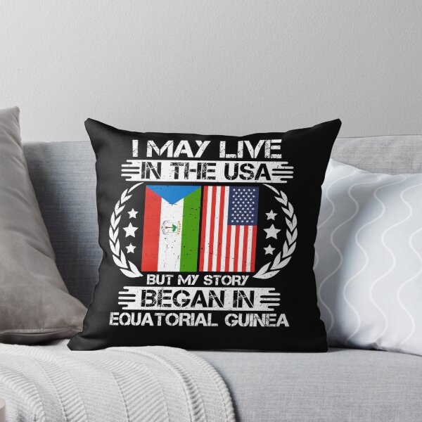 Item preview, I May Live In The USA But My Story Began In Equatorial Guinea  designed and sold by CosmoKitsch.