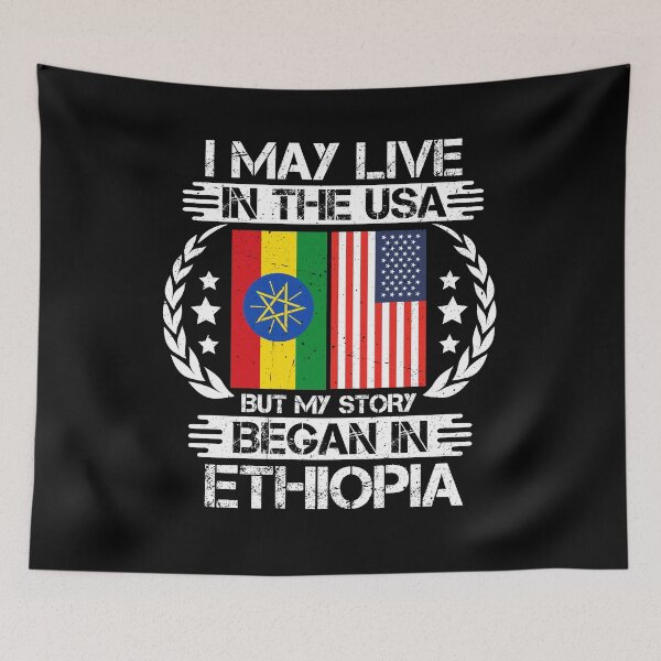 Item preview, I May Live In The USA But My Story Began In Ethiopia  designed and sold by CosmoKitsch.