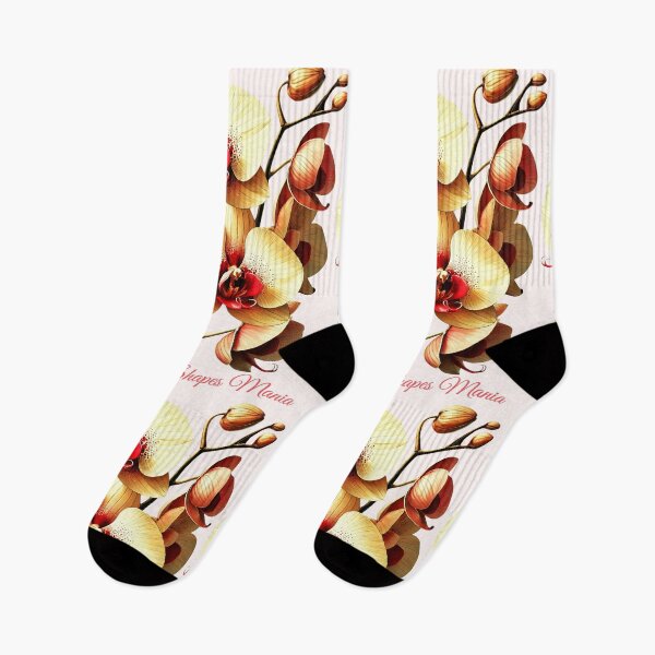 Item preview, Vibrant Yellow Red Pink Orchid Elegance Shapes Mania designed and sold by Shapes-Mania.
