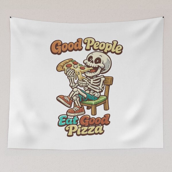 Item preview, Good People Eat Good Pizza designed and sold by LuveraxArt.