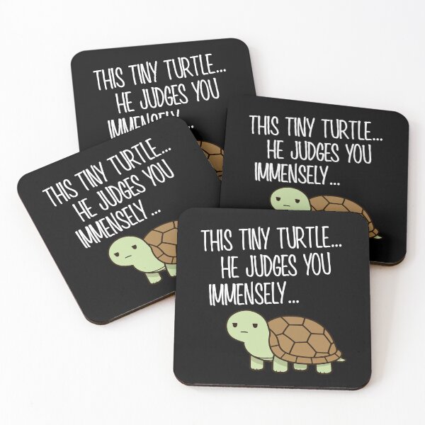 Item preview, this tiny turtle he judges you immensely designed and sold by khallidaart.