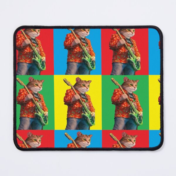 Item preview, bass cat pop art designed and sold by LowEndGraphics.