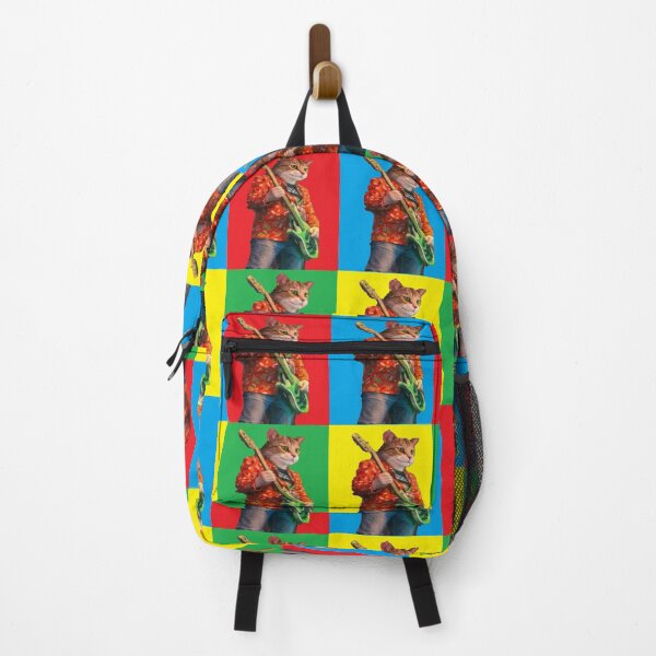 Item preview, bass cat pop art designed and sold by LowEndGraphics.