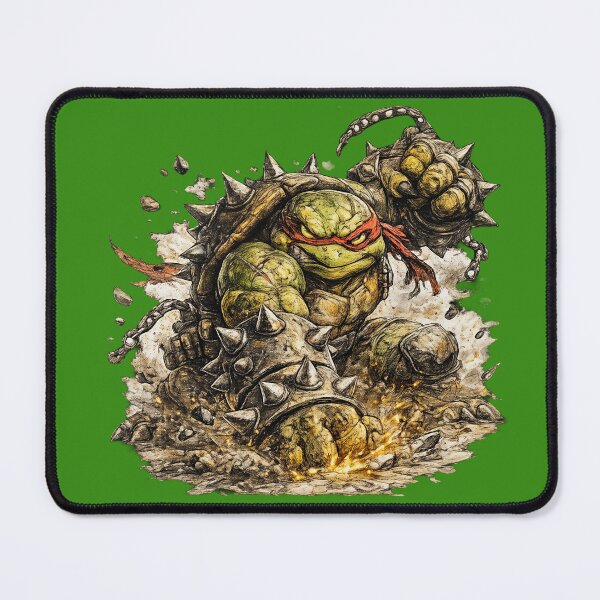 Item preview, Brutal Battle Turtle Warrior – Hand Drawn Colored Pencil Sticker Illustration designed and sold by Felixuss.