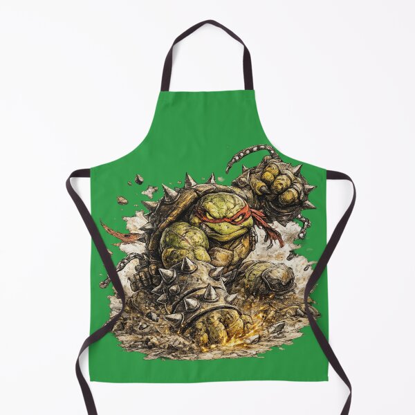 Item preview, Brutal Battle Turtle Warrior – Hand Drawn Colored Pencil Sticker Illustration designed and sold by Felixuss.