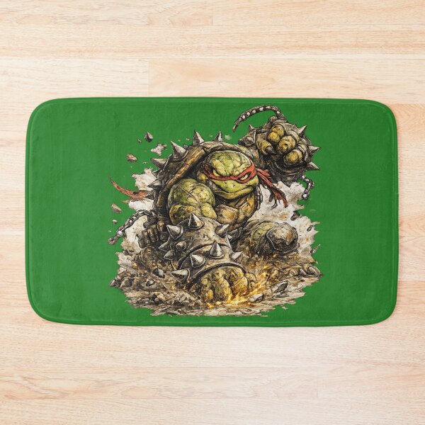 Item preview, Brutal Battle Turtle Warrior – Hand Drawn Colored Pencil Sticker Illustration designed and sold by Felixuss.