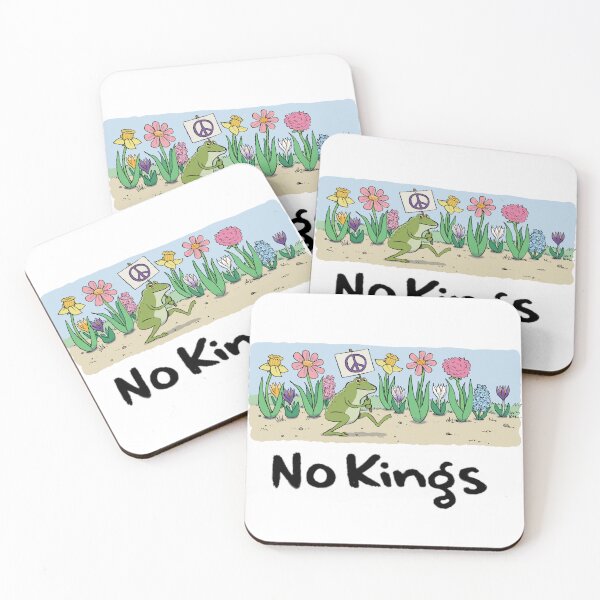 Item preview, No Kings Peace Frog designed and sold by kmarkowbadelf.