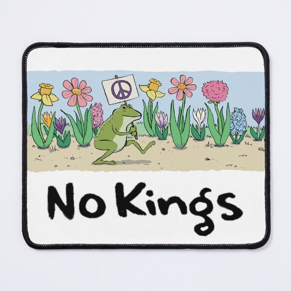 Item preview, No Kings Peace Frog designed and sold by kmarkowbadelf.