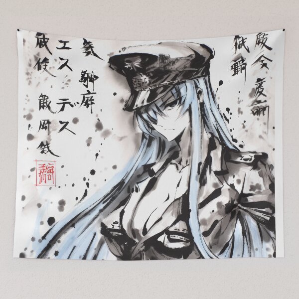 Item preview, Esdeath Sumi-e  designed and sold by AnimeArsenalPrints.